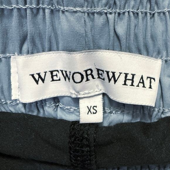 WeWoreWhat Blue Black Liner Windbreaker Biker Workout Athletic Running Shorts XS - Picture 7 of 8